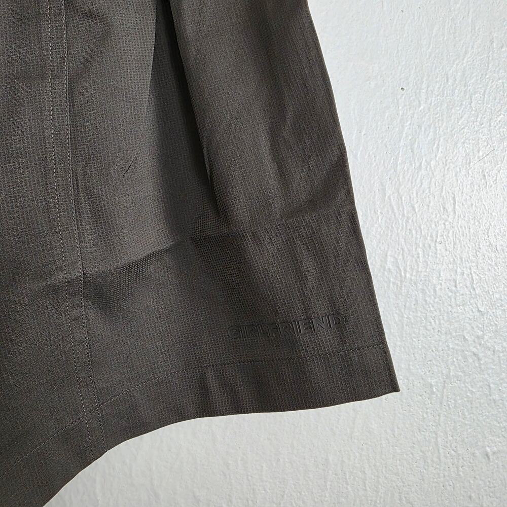 NWT Girlfriend Collective Mercer Camp High Waist Paperbag Short Raven Small - Picture 9 of 9
